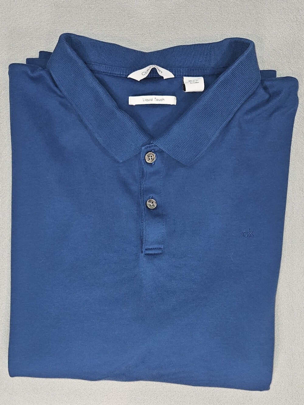 Calvin Klein Men's XXL Liquid Touch Royal Blue Polo Shirt - Picture 13 of 13